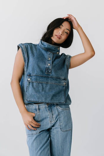 Mavis Denim Top