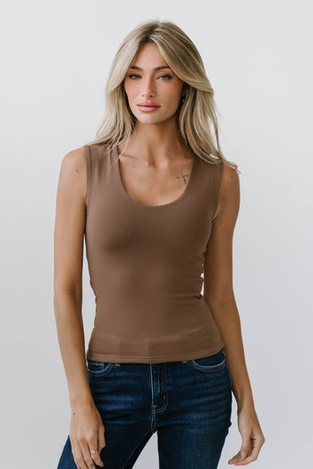 Sayla Tank Top in Brown
