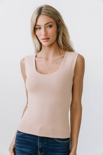 Sayla Tank Top in Nude