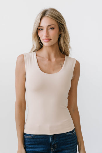 Sayla Tank Top in Sand