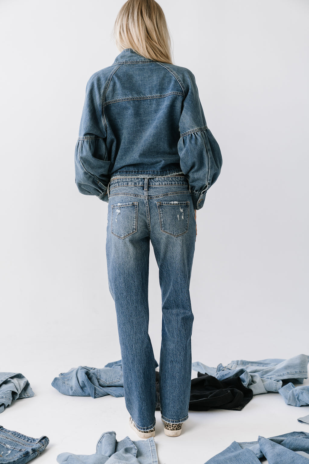 Carolina Mid Rise Straight Leg Jeans