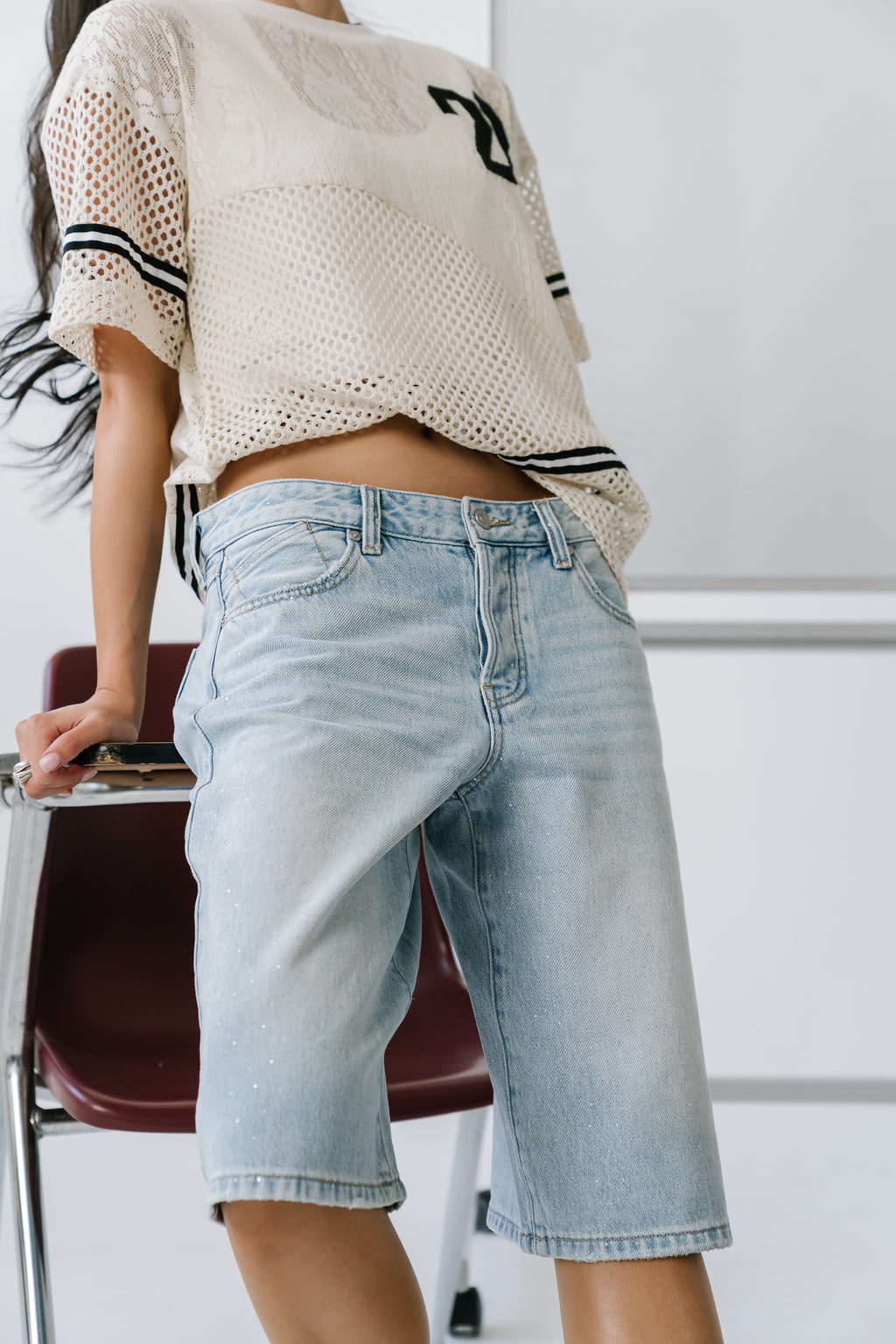 Salome Baggy Denim Shorts