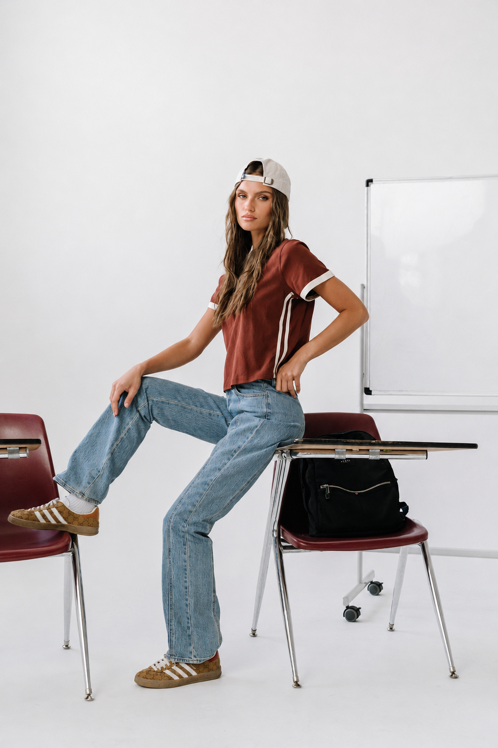 Denice High Rise Seamed Bootcut Jeans