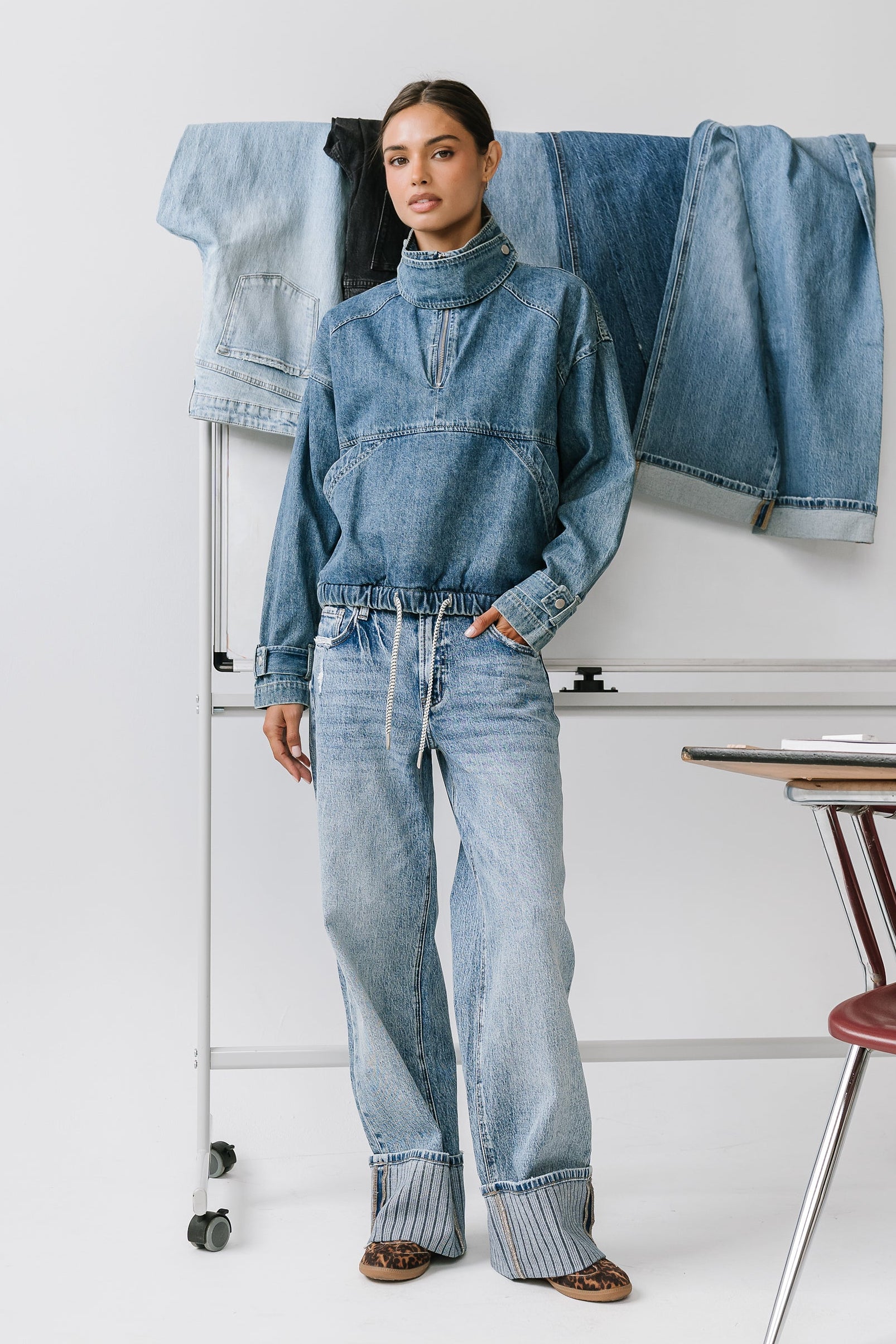 Regina Denim Jacket in Medium Wash