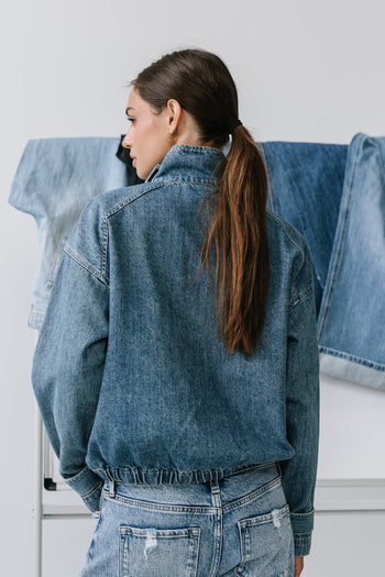 Regina Denim Jacket in Medium Wash