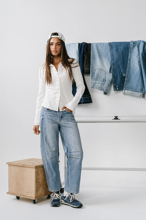 Fauna High Rise Barrel Jeans - FINAL SALE