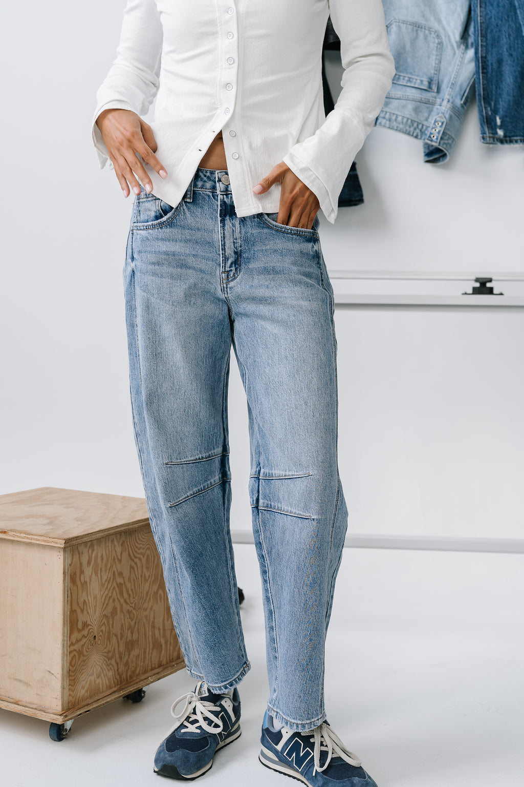 Fauna High Rise Barrel Jeans - FINAL SALE