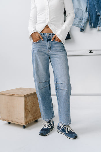 Fauna High Rise Barrel Jeans - FINAL SALE
