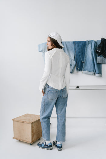Fauna High Rise Barrel Jeans - FINAL SALE