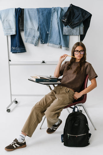 Sophie Raglan Top in Brown