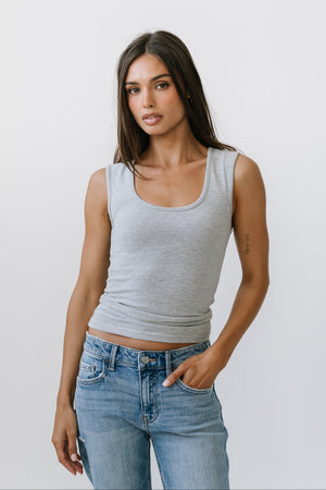 Anna Tank Top in Heather Grey