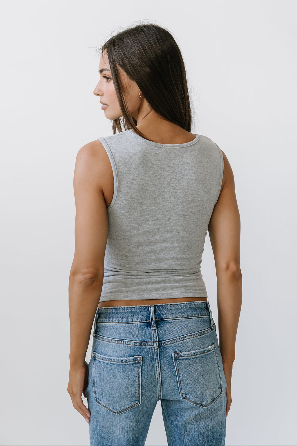 Anna Tank Top in Heather Grey
