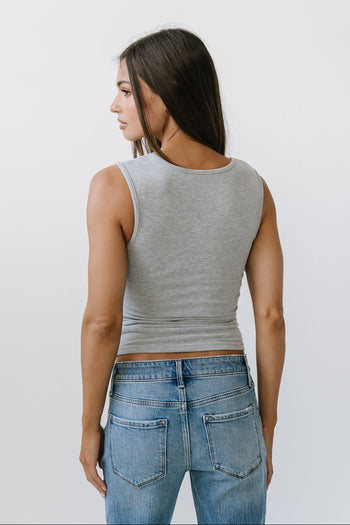 Anna Tank Top in Heather Grey