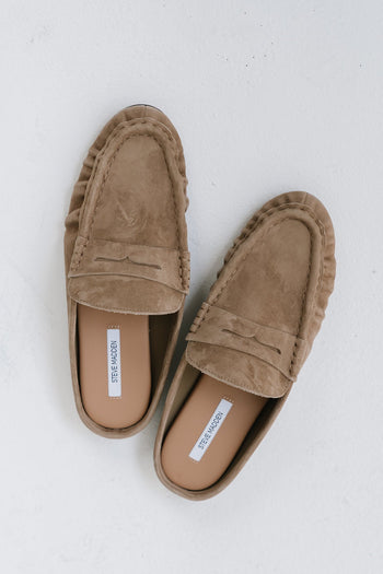 Steve Madden Rafe Taupe Suede Loafer