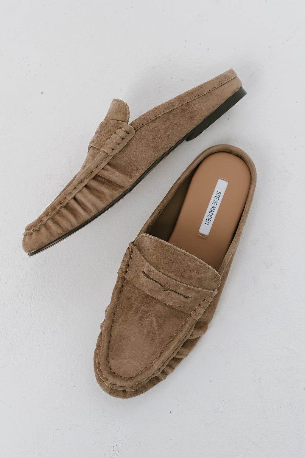 Steve Madden Rafe Taupe Suede Loafer