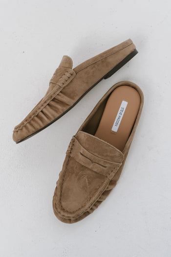 Steve Madden Rafe Taupe Suede Loafer