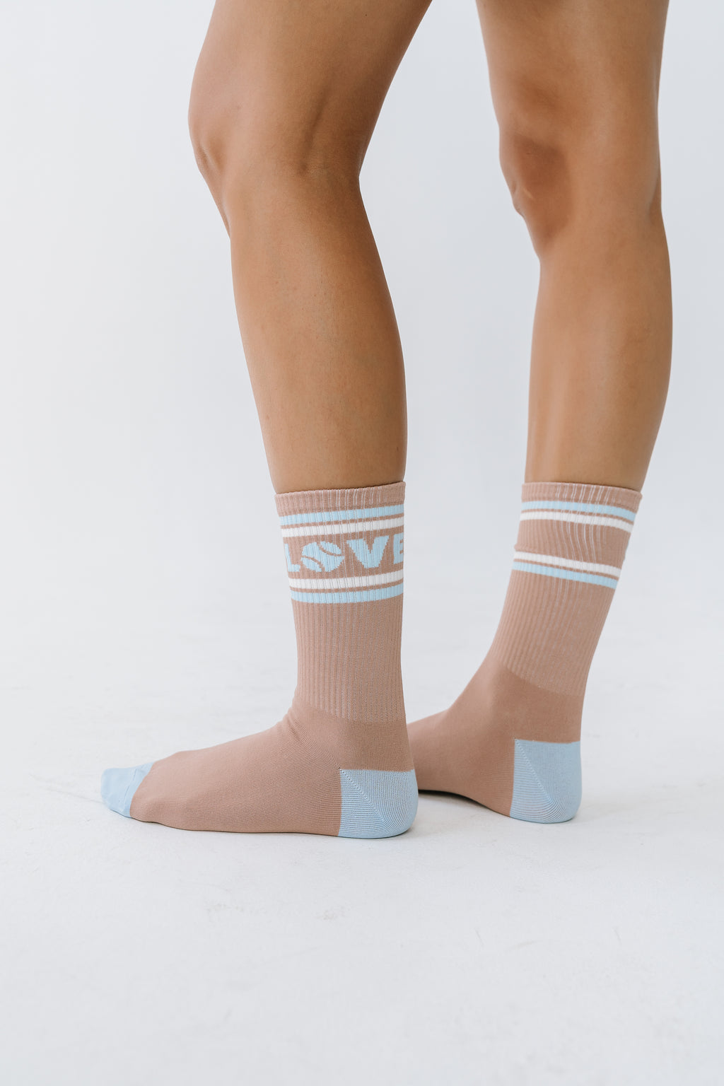 Love Club Knit Socks in Brown