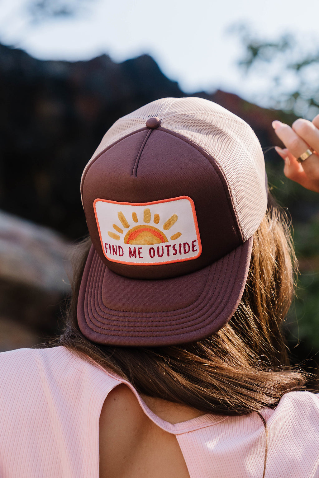 Sunny Trucker Hat in Brown