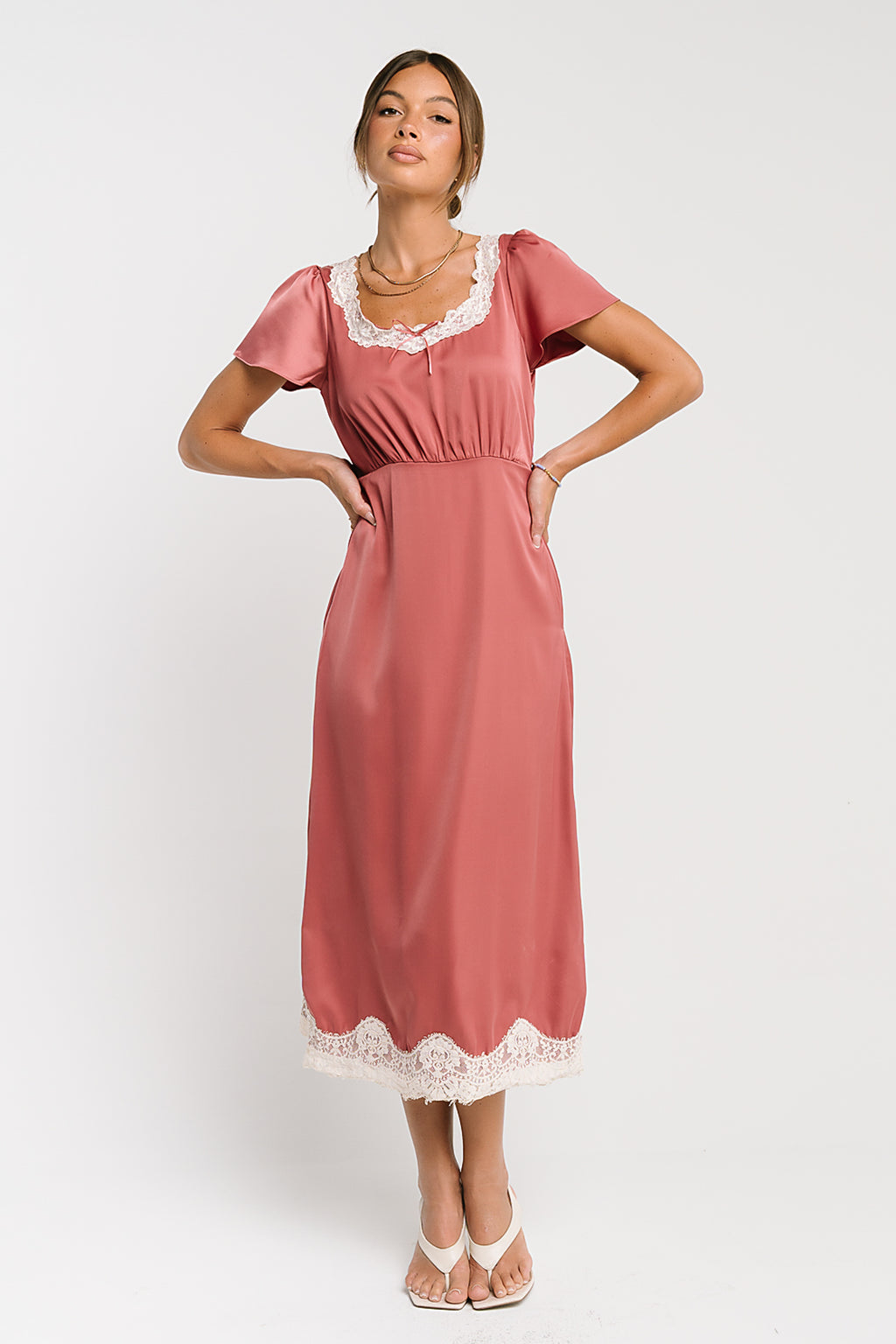 Posie Lace Trim Dress
