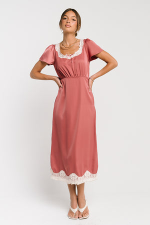 Posie Lace Trim Dress