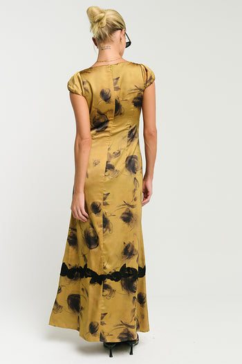 Marianna Maxi Dress in Chartreuse