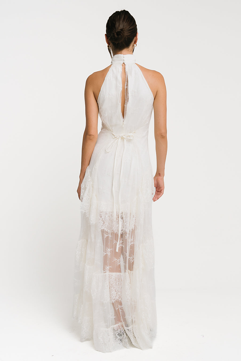 Stacy Lace Tiered Maxi Dress