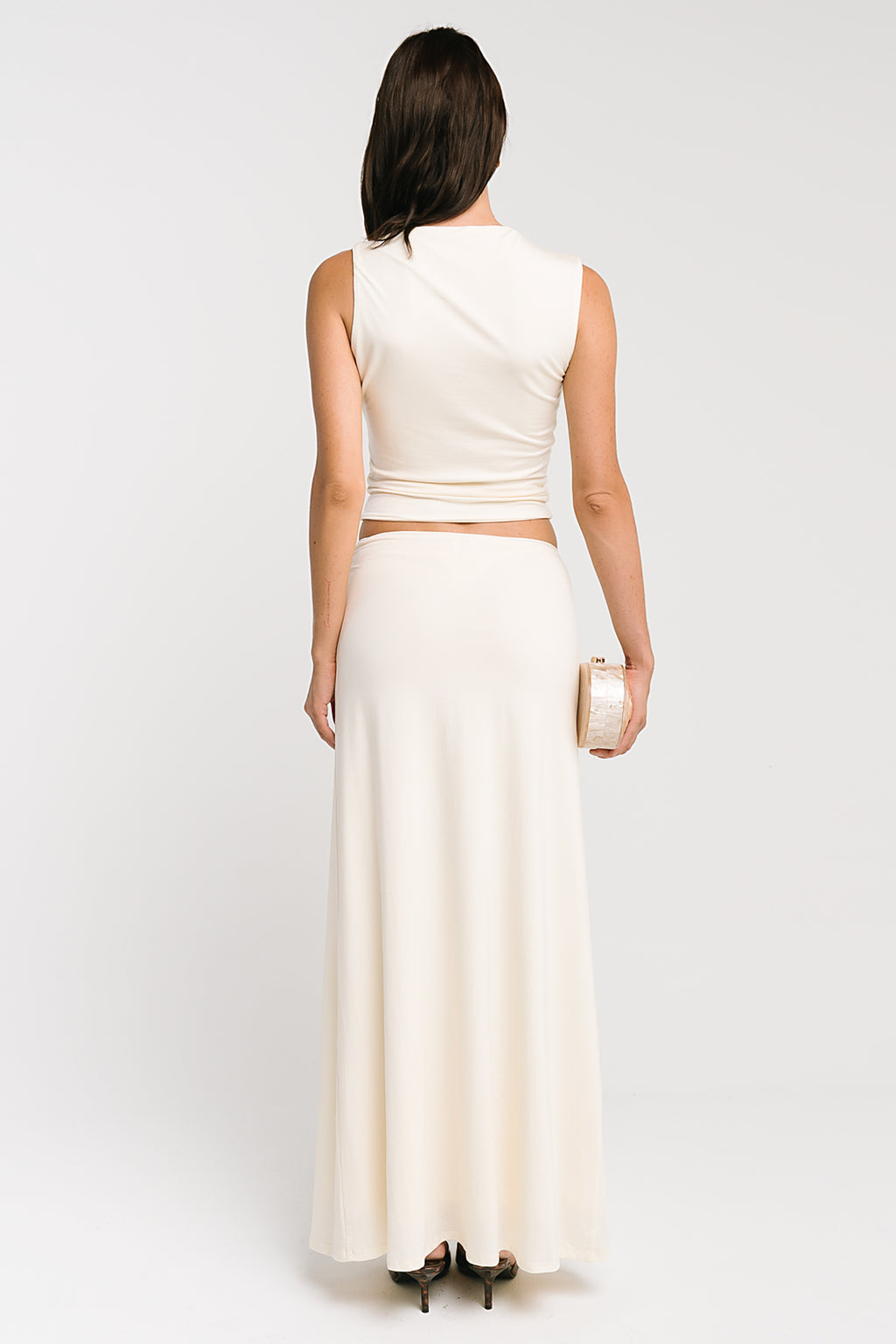 Louise Maxi Skirt in Cream