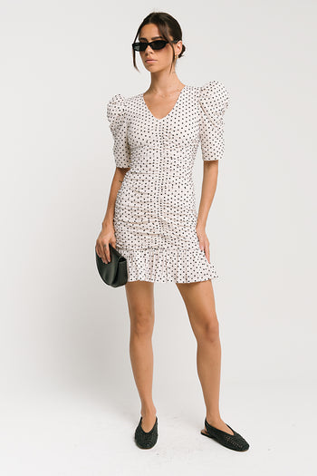 Marina Ruched Mini Dress