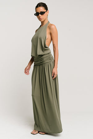 Mia Halter Maxi Dress
