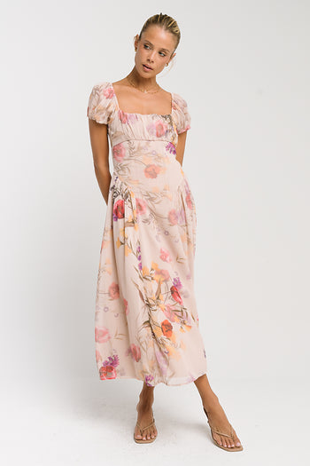 Carly Floral Midi Dress