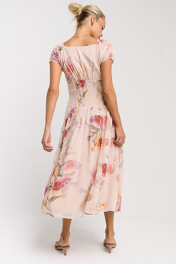 Carly Floral Midi Dress