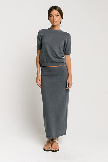 Maycie Knit Top in Blue