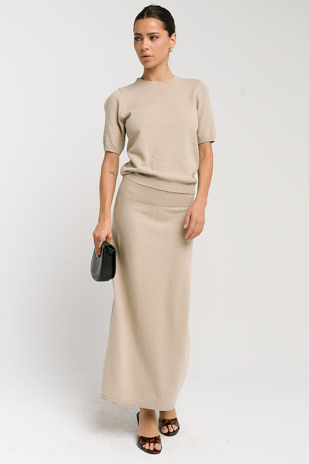 Maycie Knit Top in Oatmeal