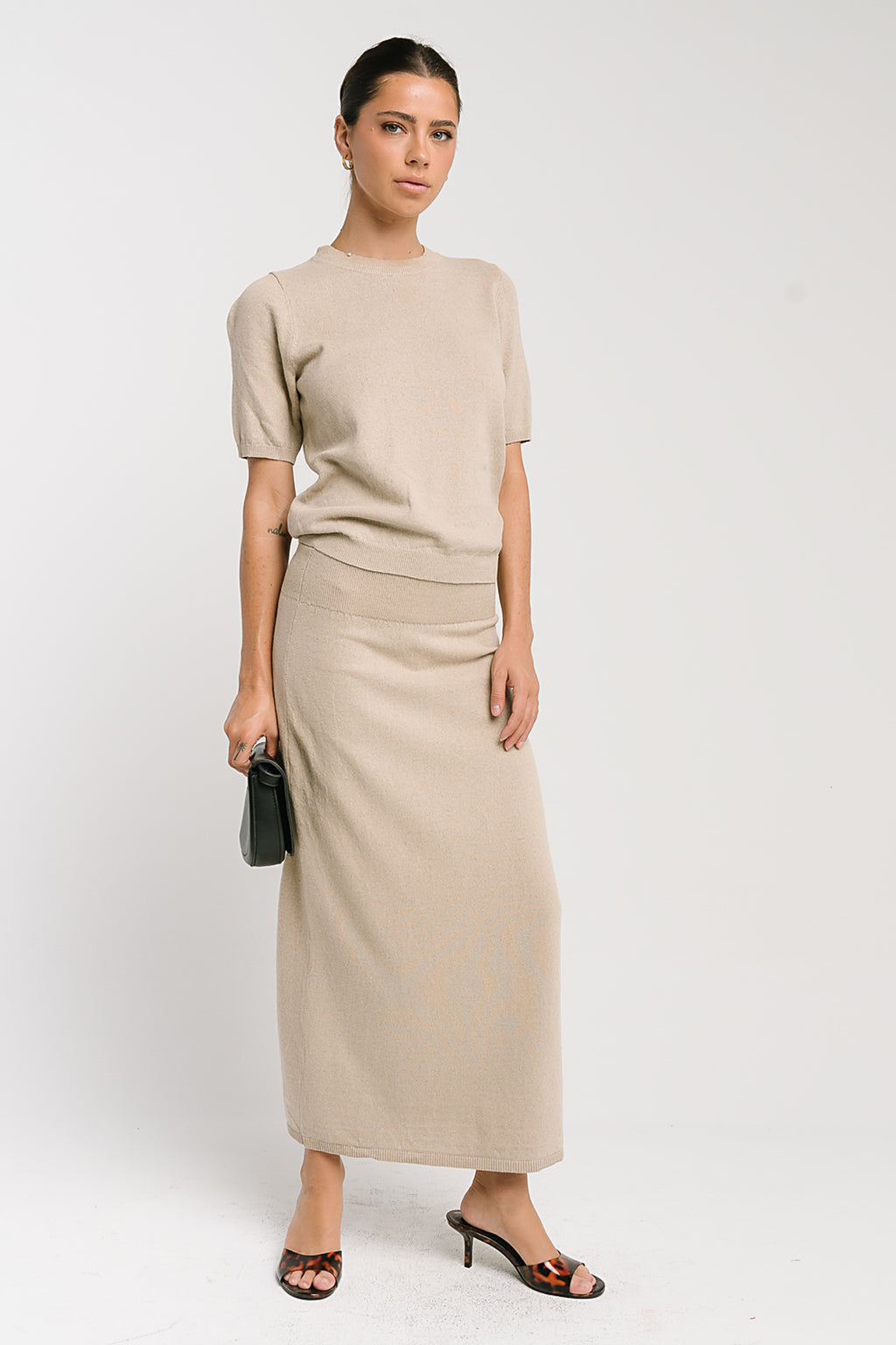 Maycie Knit Top in Oatmeal