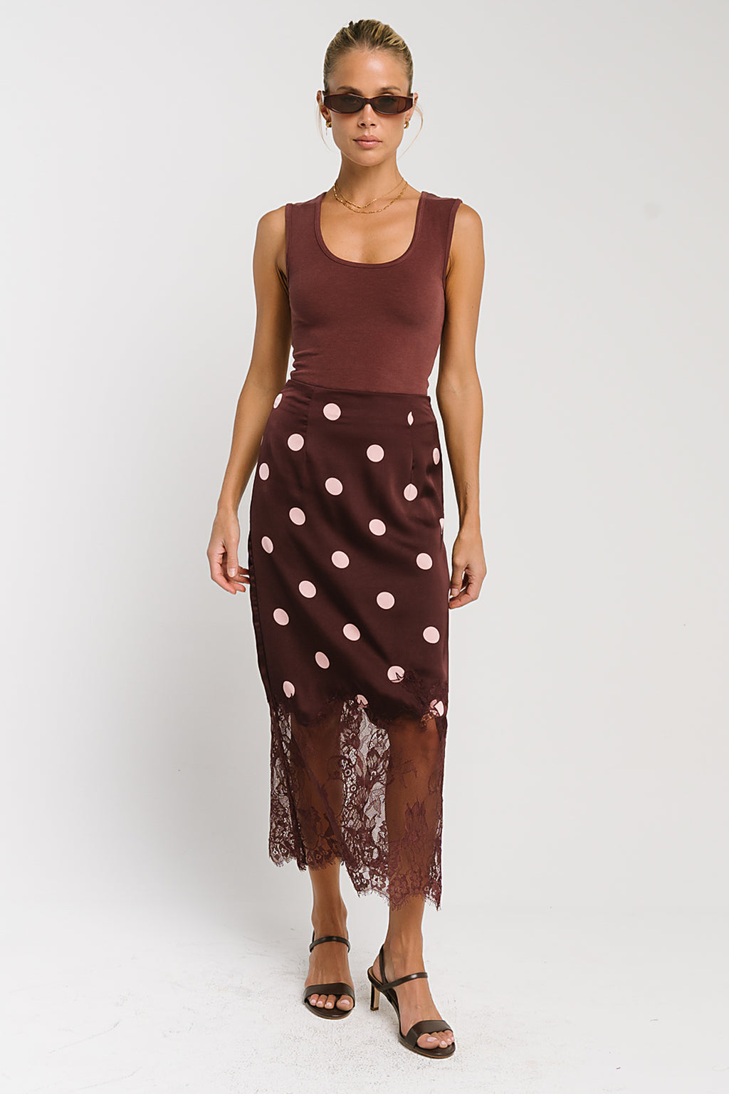 Anna Tank Top in Berry