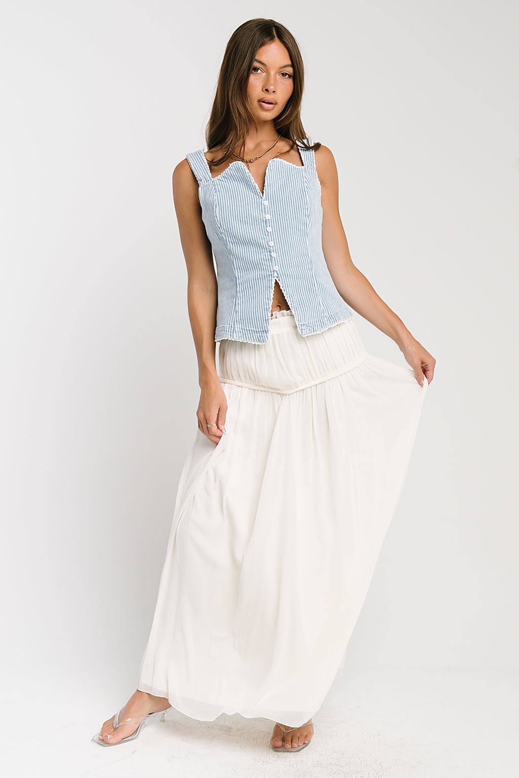 Tristen Striped Vest