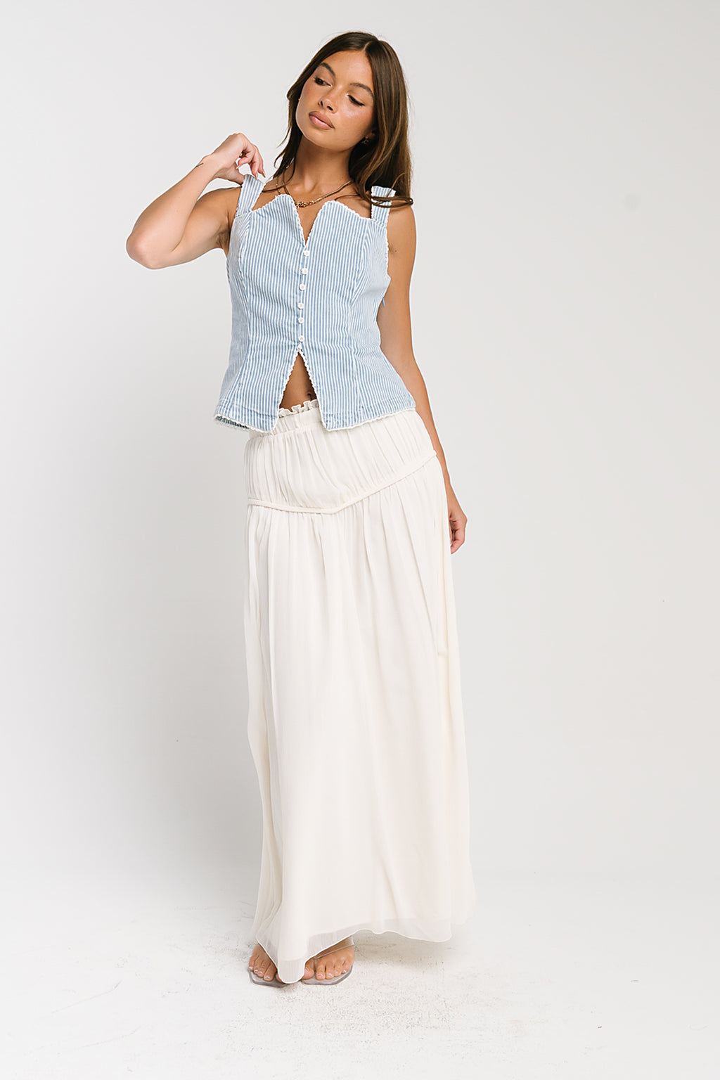 Tristen Striped Vest