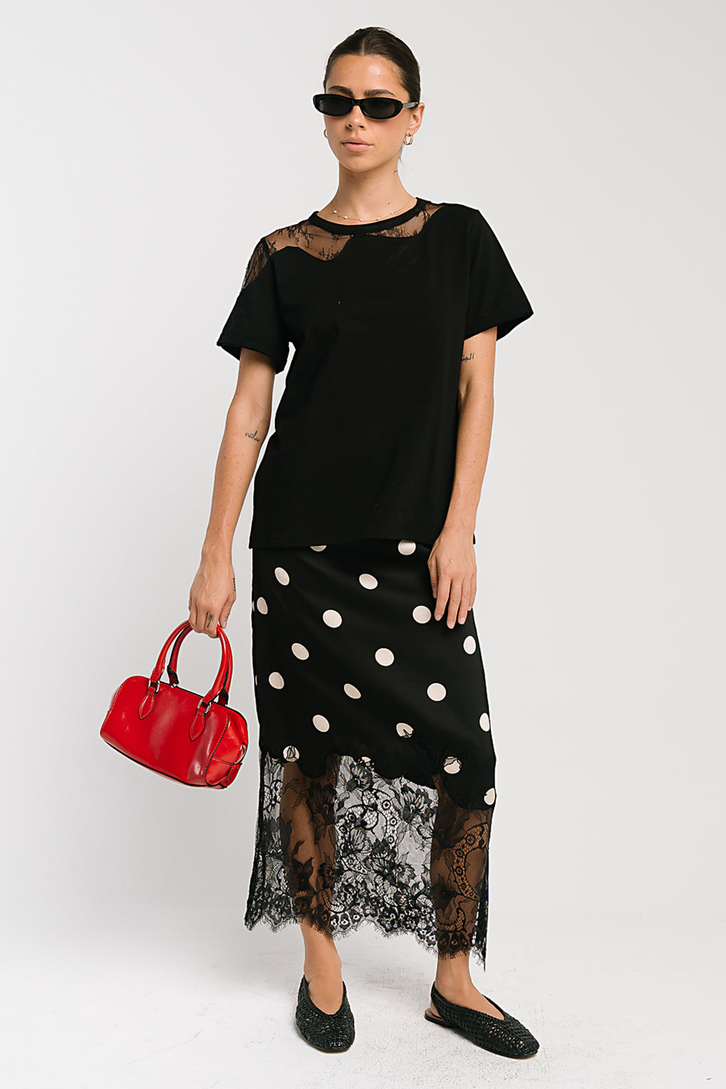Elani Lace Detail Top