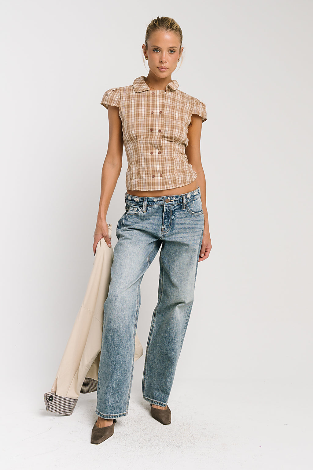 Raya Low Rise Straight Leg Jeans