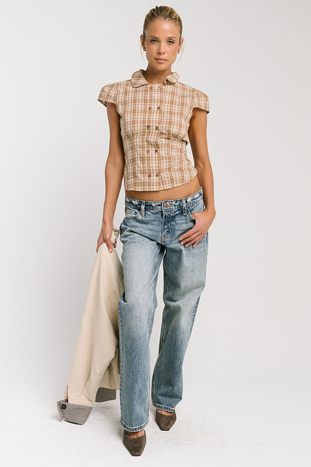 Raya Low Rise Straight Leg Jeans