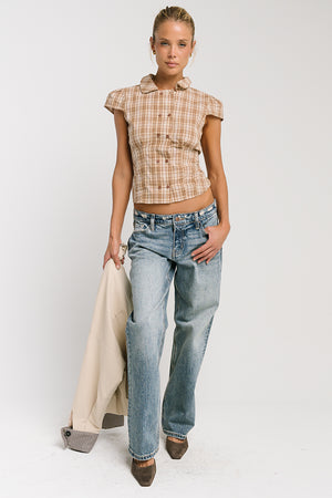 Raya Low Rise Straight Leg Jeans