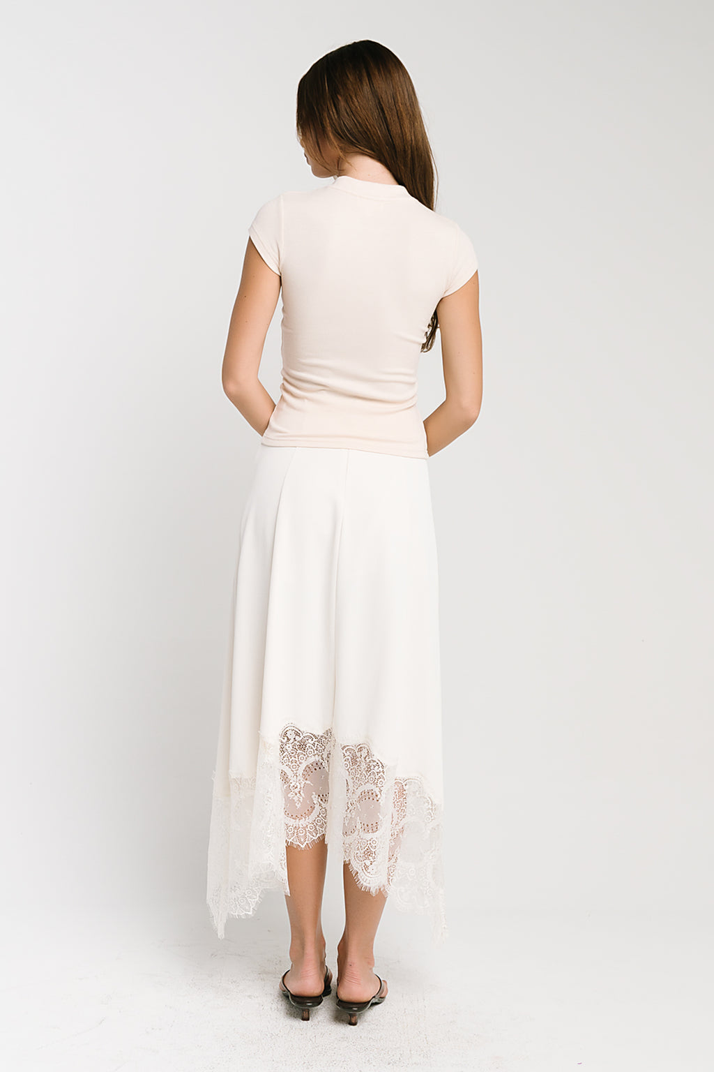 Asher Ribbed Top in Cream