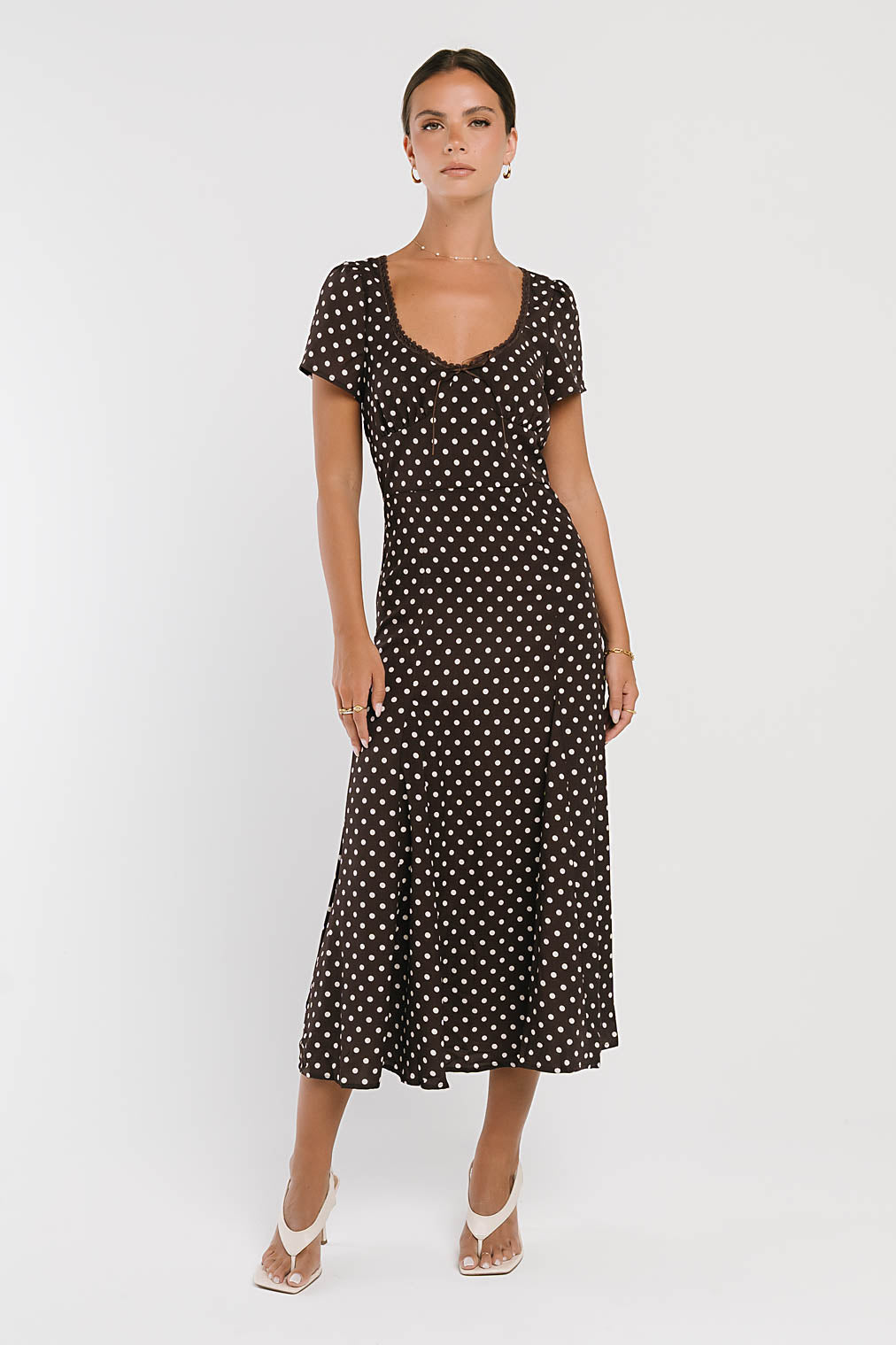 Fawn Polka Dot Maxi Dress