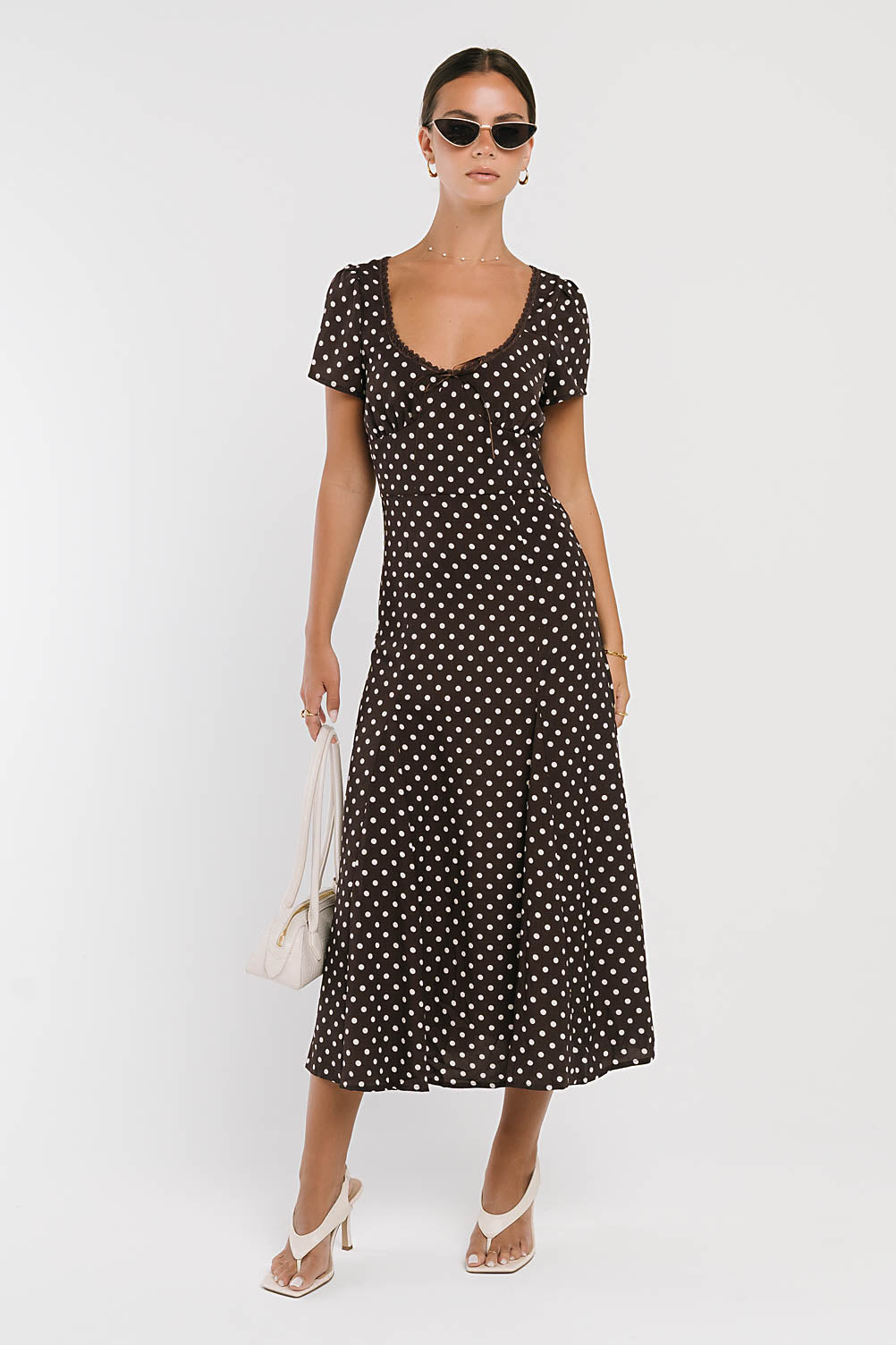 Fawn Polka Dot Maxi Dress