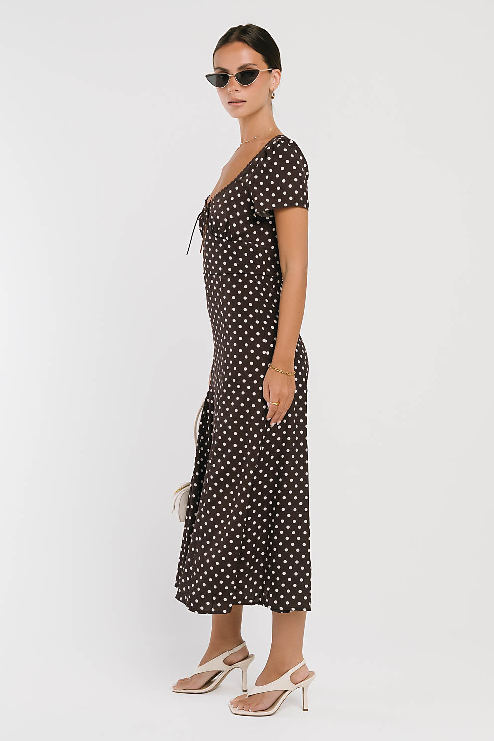 Fawn Polka Dot Maxi Dress