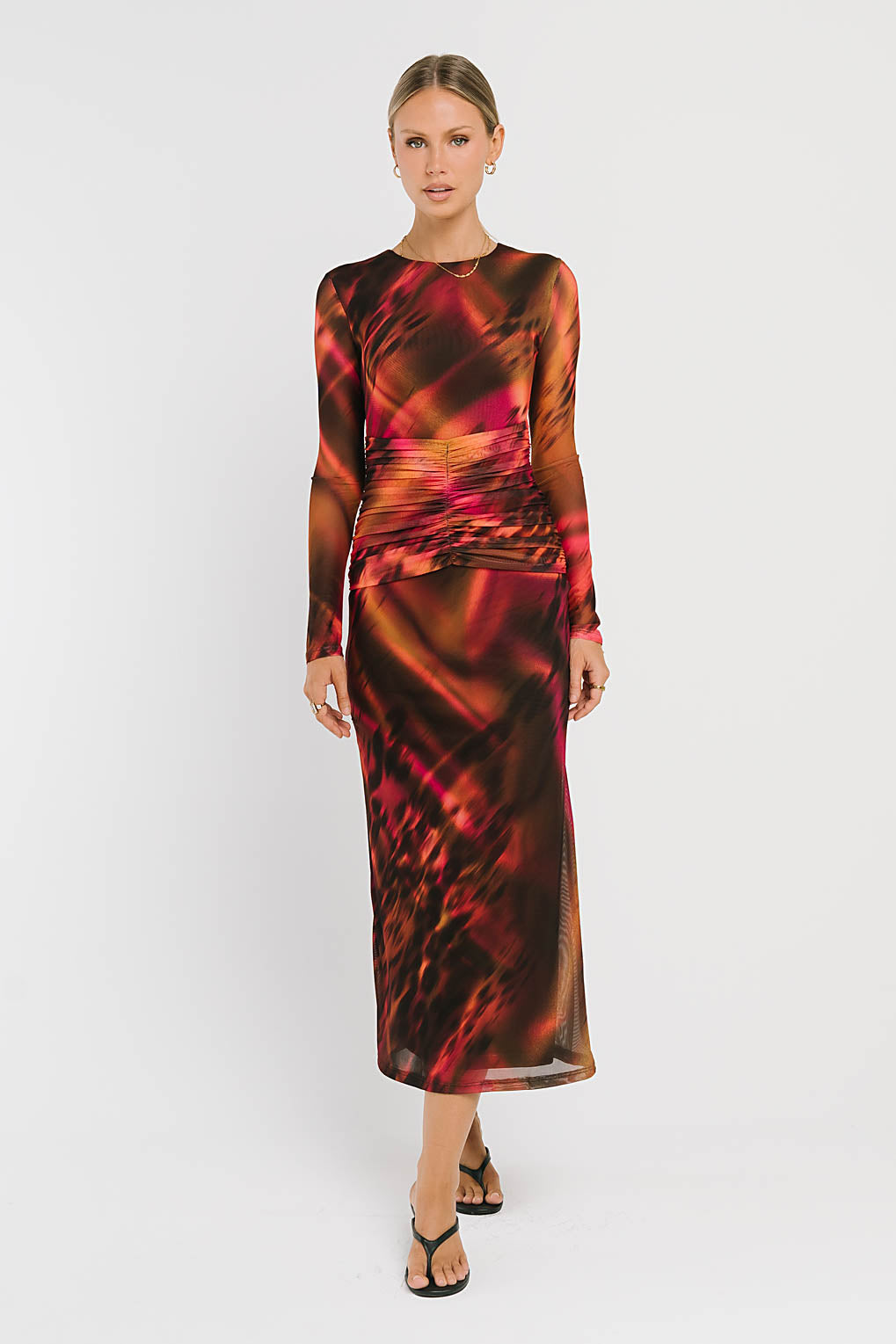 Elowyn Mesh Maxi Dress