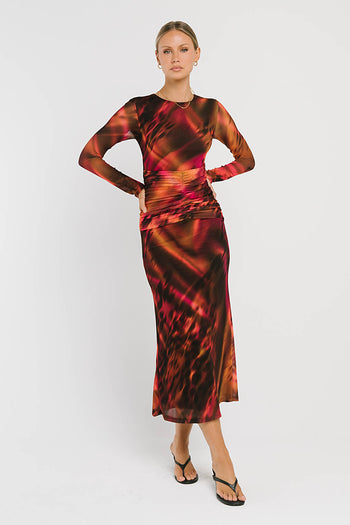Elowyn Mesh Maxi Dress