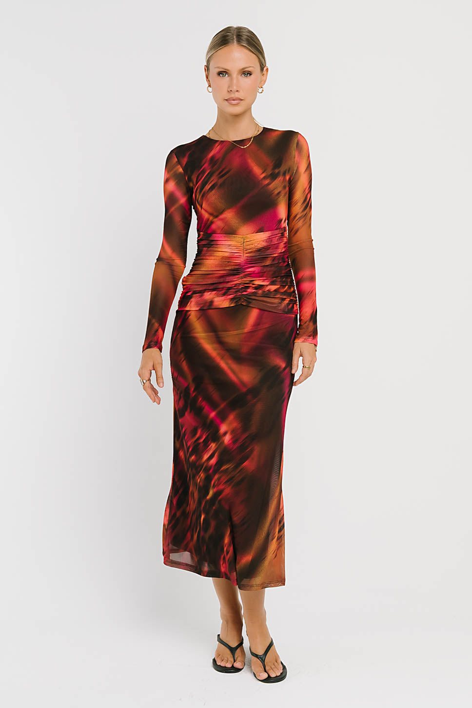 Elowyn Mesh Maxi Dress