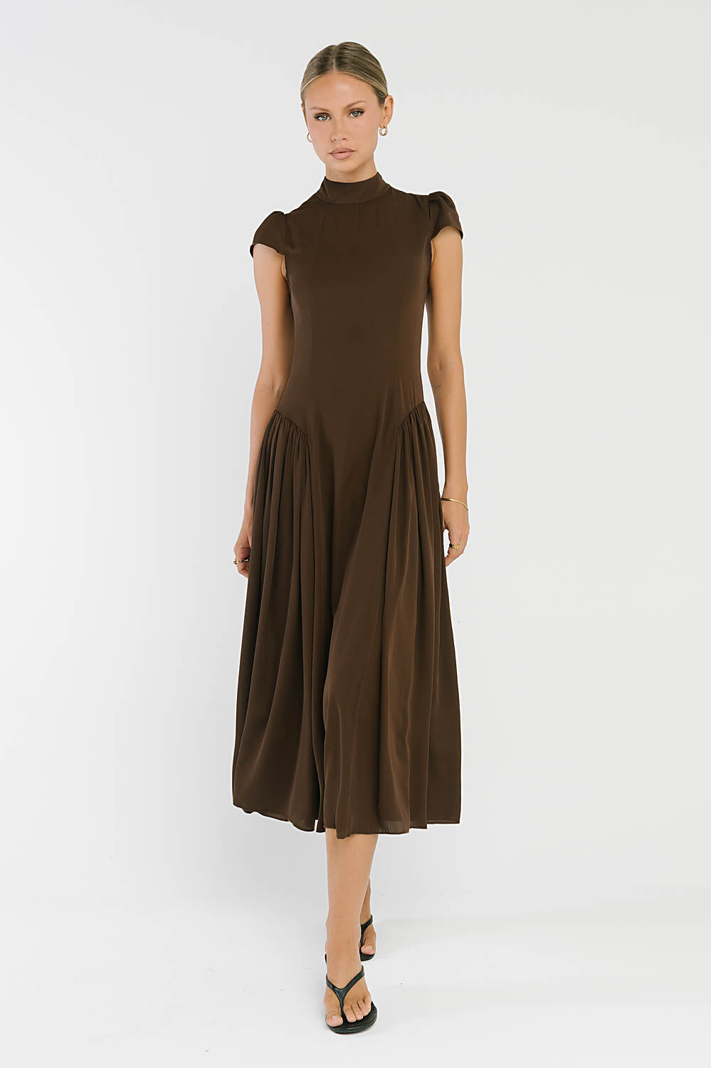 Marlee Maxi Dress in Brown
