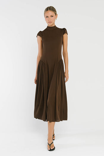 Marlee Maxi Dress in Brown